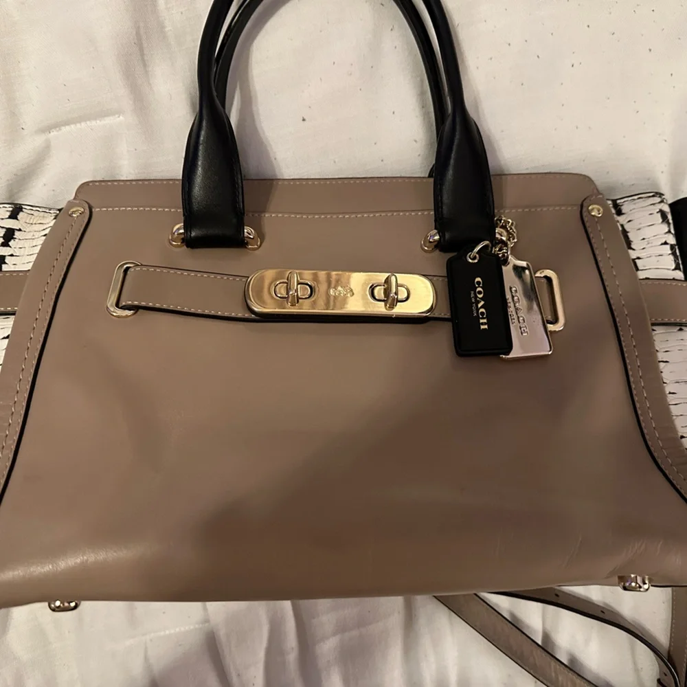 Coach Swagger Colorblock with Embossed Python - Picture 8 of 12